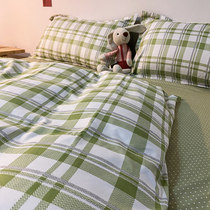 Day Style Good Character Subbed bedding Four pieces of sets of sets in the wind Nordic Student Dormitory Quilt cover sheet Three sets 4