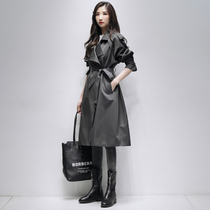 Ji Poetry Philosophy Windsuit Woman 2021 New spring high-end medium Long style High sense tooling temperament Small taller coat jacket