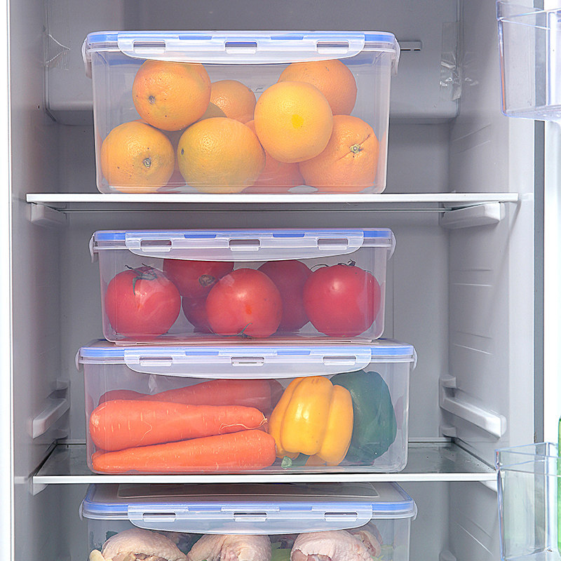 Large Capacity Fridge Home Preservation Box Food Vegetable Fruit Intake Box Eggs Food Preservation Box Frozen Seals