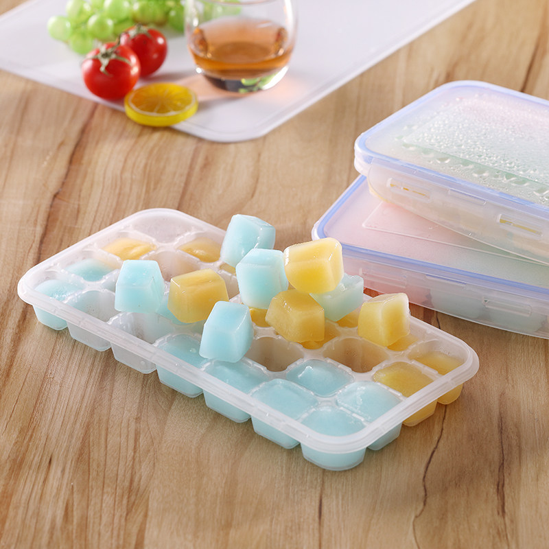 Creative red mold with lid refrigerator refrigerator with cold block