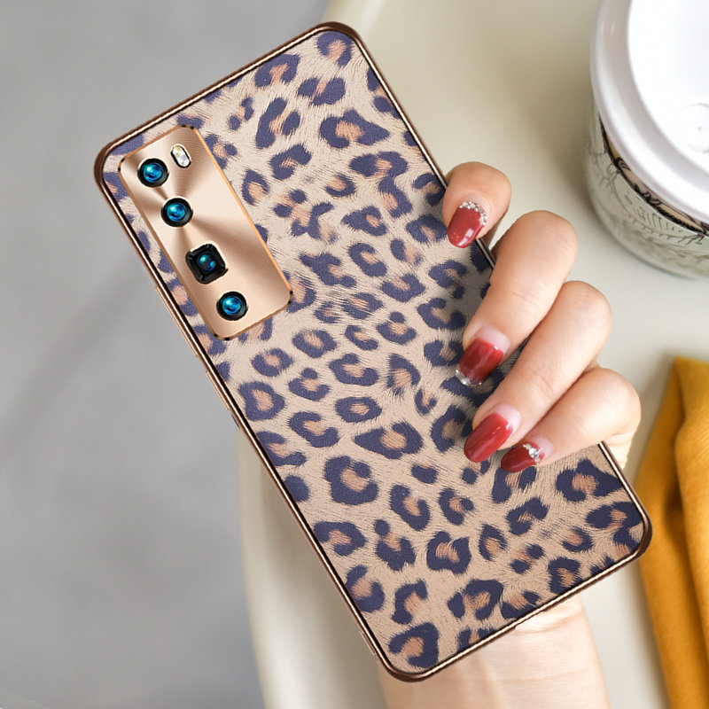 Suitable for Huawei Nova7pro mobile phone protective shell leather BAO WENnova7 protective cover curved screen all-inclusive anti-fall ultra-thin nova7se limited edition new 5G leather