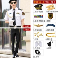 С короткими рукавами+черные брюки+импортированная глава золотого плеча+большие блоки-11