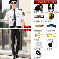 С короткими рукавами+черные брюки+1 звезда 2 бара плеча Глава+Берет-11