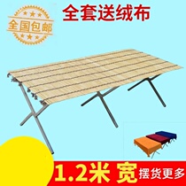 Portable tables for stalls and stalls tables with folding tables