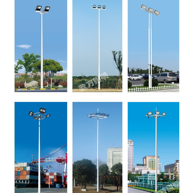 Outdoor square stadium road high pole lights basketball football field outdoor park pole street lights lifting stadium lights