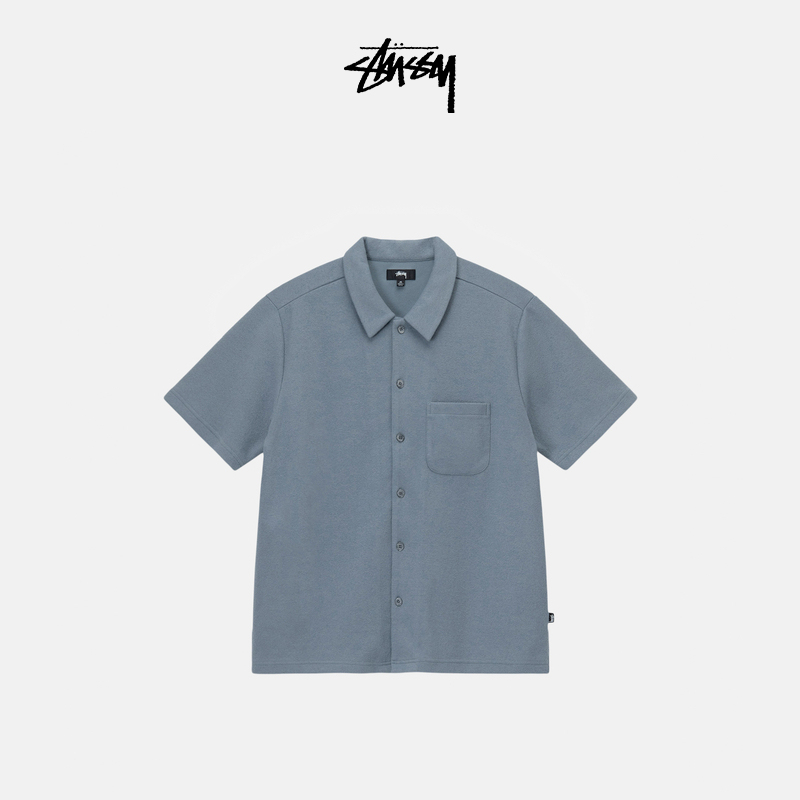 Stussy Casual Short-Sleeved Shirt, Summer Style for Both Men and Women Stussy Casual Short-Sleeved Shirt, Summer Style for Both Men and Women