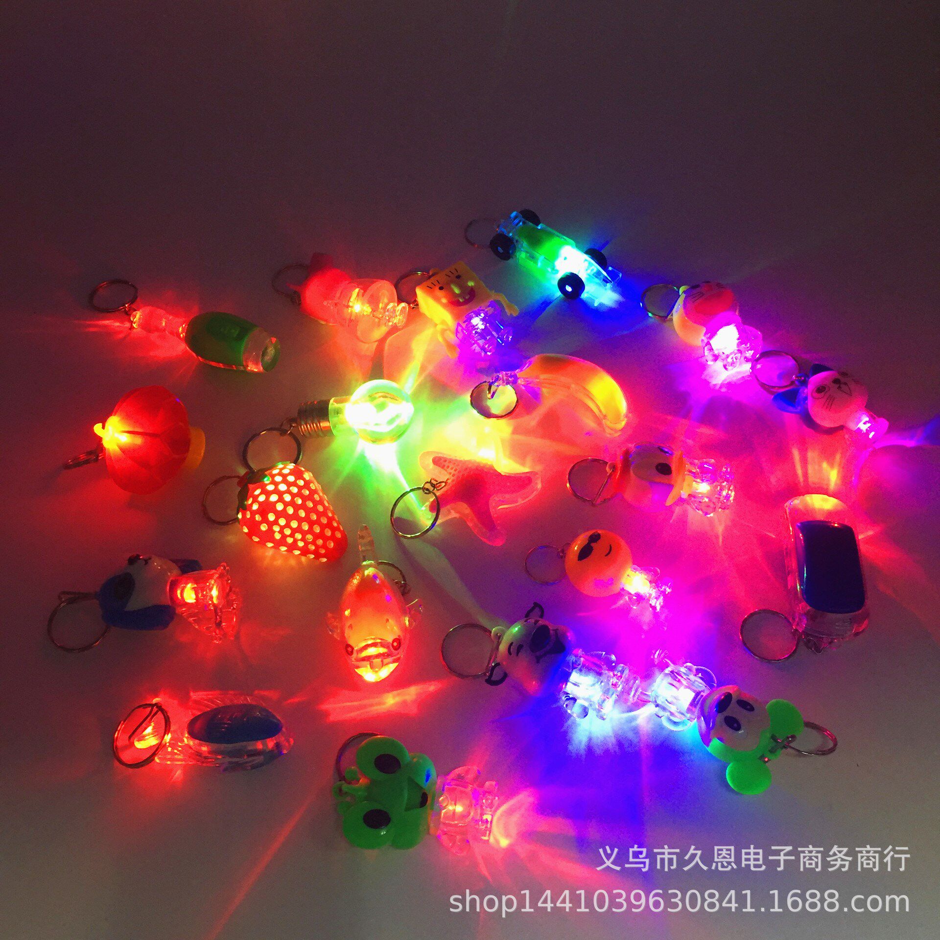 Exploits led luminous key buckle pendant creative bag car cartoon festooned with small gift for micro-business