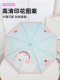 Cartoon frosted children's umbrella, cute, enlarged and reinforced, special for primary school students to go to school, 2026 new style, good-looking girls