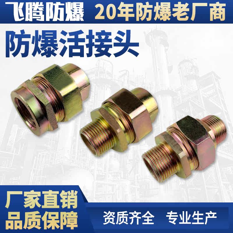 BHJ explosion-proof movable joint 4 points 6 points DN15DN20 internal and external thread carbon steel galvanized cable joint non-standard customization