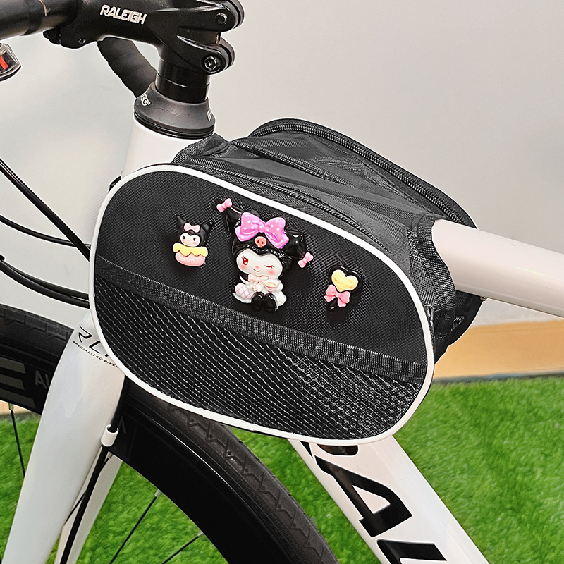 Bicycle Beam Hanging Bag Cute Cartoon Kurome Mountain Bike Road Bike Mobile Phone Bag Headphone Key Cosmetics Bag