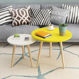 Small coffee table, bay window tea table, modern simple Nordic style small tea table, tatami small table, living room balcony small round table