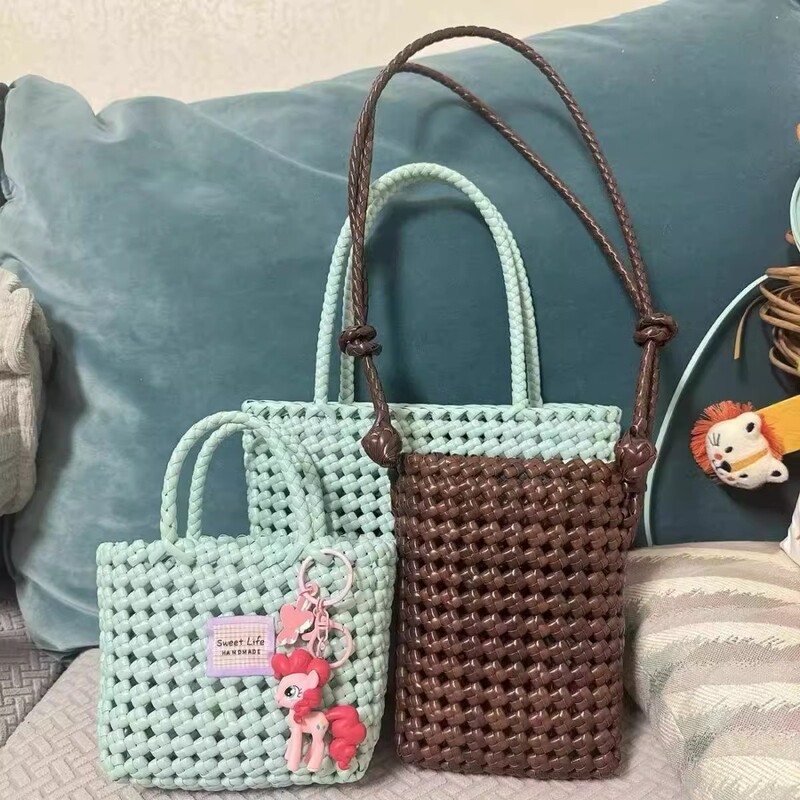 5mm Flat Rattan Weaving Material Pe Rattan Cord for Weaving Bags DIY Handmade Plastic Rattan Pure Handmade Rattan Weaving