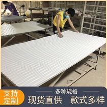 The wavy plates MDF PVC flame retardant board indoor and outdoor background wall decorative style Custom wainscoting