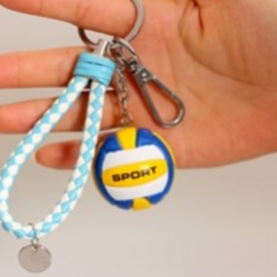 Móc khóa bóng chuyền Mặt dây chuyền nhỏ Mặt dây chuyền Mặt dây chuyền Giới thiệu về món quà bóng chuyền Kỷ niệm sinh nhật Nhựa bóng chuyền nữ Trung Quốc - Bóng chuyền