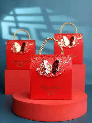 Wedding candy box wedding candy box wedding gift box creative wedding candy bag empty box Chinese style wedding candy box