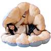 Giant Clam Shell Pillow for Lazy People to Sleep On, Extra-Large Shell Plush Toy Cushion Doll, Girls' Sleeping Bag Sofa