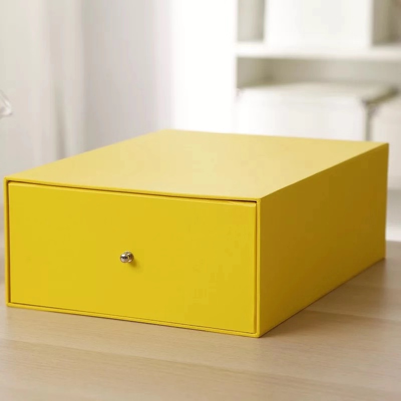 Home creative multi-purpose desk Paper drawer storage box thickened waterproof desk medium finishing box box
