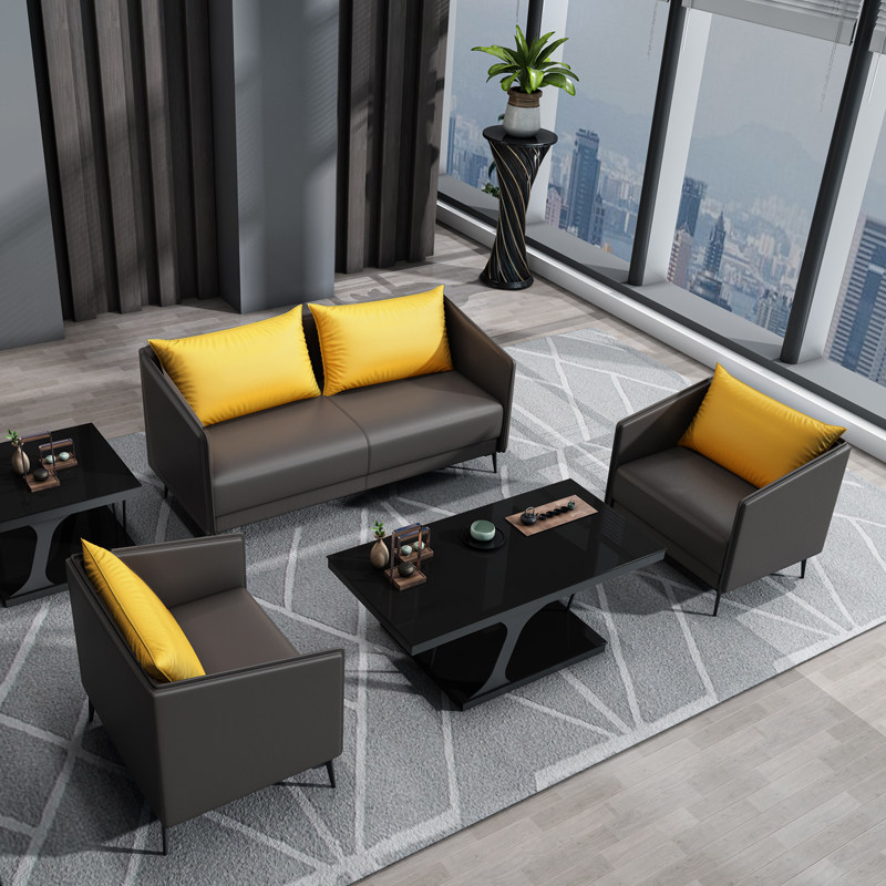 Office reception small sofa coffee table combination simple leisure negotiation meeting guest area business office sofa rest area