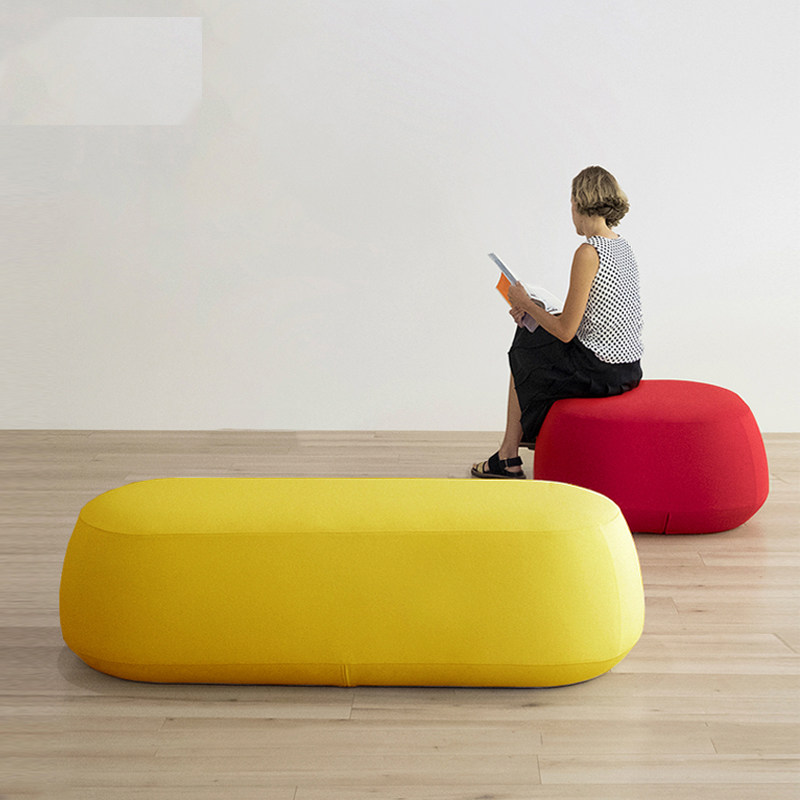 Custom Creative Office Sofa Stool Clothing Shop Changing Shoes Stool Kindergarten Training Institution Lounge Bench Cloth Art Mound