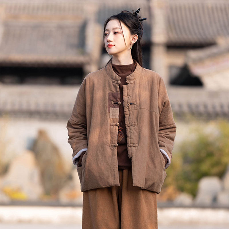 ?禅意生活新选择！居士服女款秋冬中国风佛系禅服禅意外套，让你在家也 
