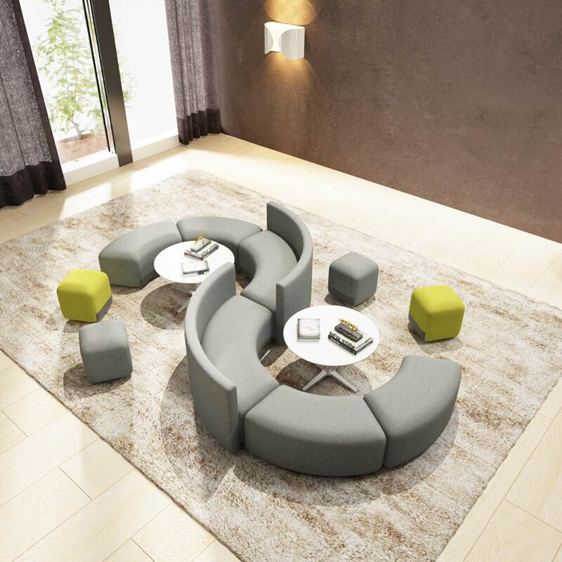 Creative leisure office sofa business reception rest area reception simple modern sofa tea table combination set