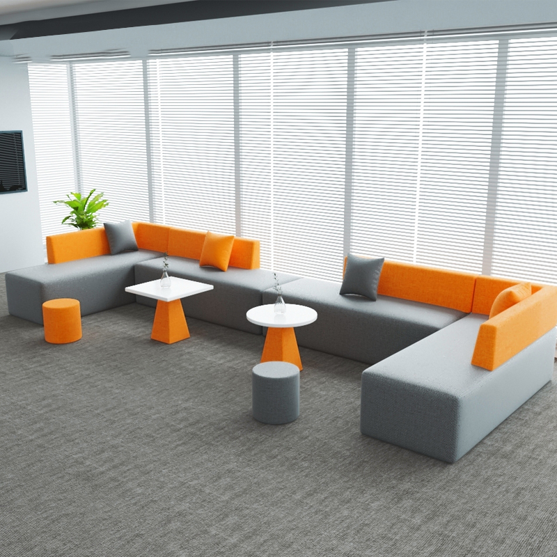 Leisure Office Sofa Business Reception Beauty Salon Rest Area Fashion Creative Sofa Coffee Table Combination Set Customization