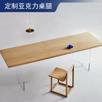 Customized acrylic transparent table legs feet big board table bracket tea table desk table bar rock board support feet