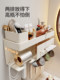 FINECHI toothbrush rack wall-mounted punch-free rack mouthwash cup upside-down tooth cup toothbrush holder hair dryer