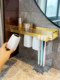 No-Drill Toothbrush and Cup Holder, Light Luxury Toilet Bathroom Shelf, Acrylic Washbasin Storage Rack