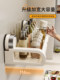 Finechi Suction Cup Kitchen Storage Rack Wall-Mounted Multi-Layer Spice Organizer No-Drill Knife Holder Chopstick Holder Set