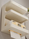 Finechi Bathroom Toilet Paper Waterproof Punch-Free Toilet Tissue Box Toilet Roll Paper Space Aluminum Storage Rack