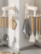 Finechi Kitchen Storage Rack Multi-Functional Storage Rack Household Wall-Mounted Rotating Hook Pot Spatula Spoon Hanger