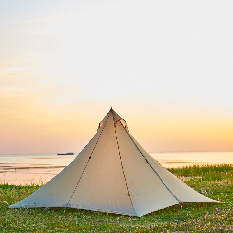 Quiet Stars Tent Outdoor Wind Chanting 4 Pyramids Four tents Anti-rain Anti-wind Hiking Camping Tent