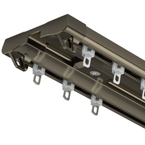 Bend Overcar Aluminum Alloy Curtain Track Double-track Top Loading Slide Rail Slide Silent Bend Rail Floating Window U Type Rail L Type