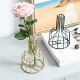 Брендовый прозрачный стеклянный креативный декор в форме цветка для гостиной, маленькая вазочка, простой и элегантный дизайн