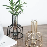 Брендовый прозрачный стеклянный креативный декор в форме цветка для гостиной, маленькая вазочка, простой и элегантный дизайн