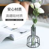 Брендовый прозрачный стеклянный креативный декор в форме цветка для гостиной, маленькая вазочка, простой и элегантный дизайн