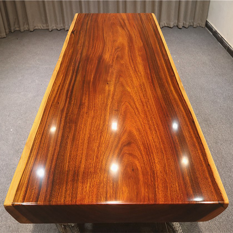 Natural edge of Okan solid wood large plate 201-87-10