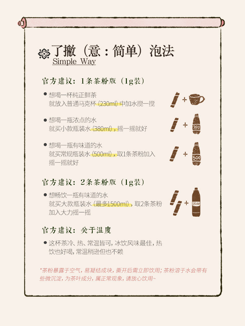 【中国直邮】 茶颜悦色 茶小匣原叶冻萃茶粉 葡萄乌龙风味冲饮冷泡茶7g*2盒