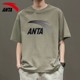 安踏短袖男T恤2025夏季新款大logo圆领宽松潮ins半袖运动服上衣