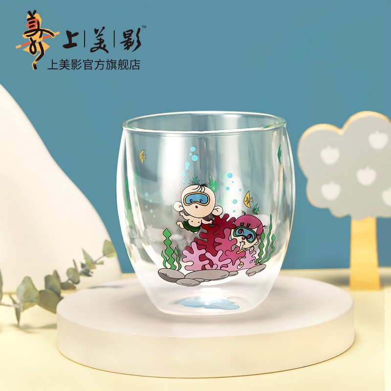 Shanghai Fine Art Film Studio on the Grand Ear Tutu double - layer glass birthday gift