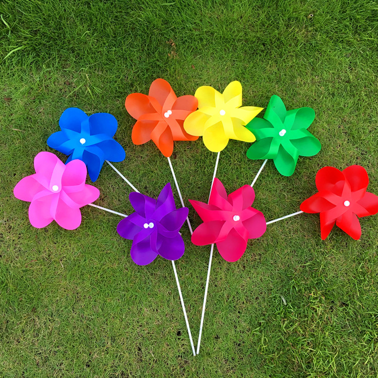 Single glass fiber windmill plus rough windmill props kindergarten school scenic area property layout decoration