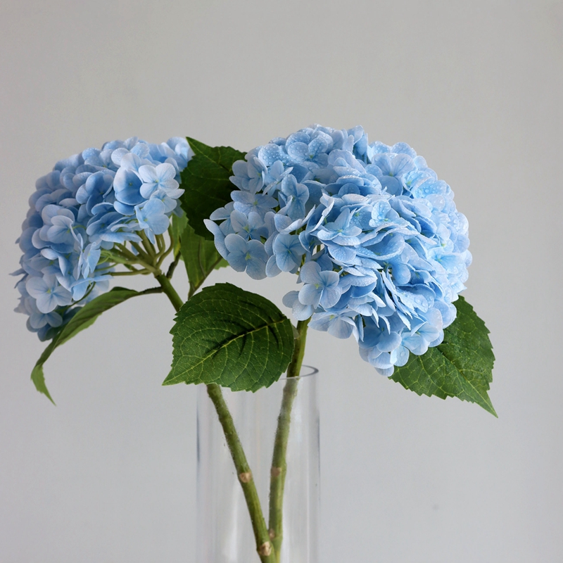 Simulation flower basket color feel moisturizing big hydrangea single high-end 2020 new living room TV cabinet dining table flower arrangement