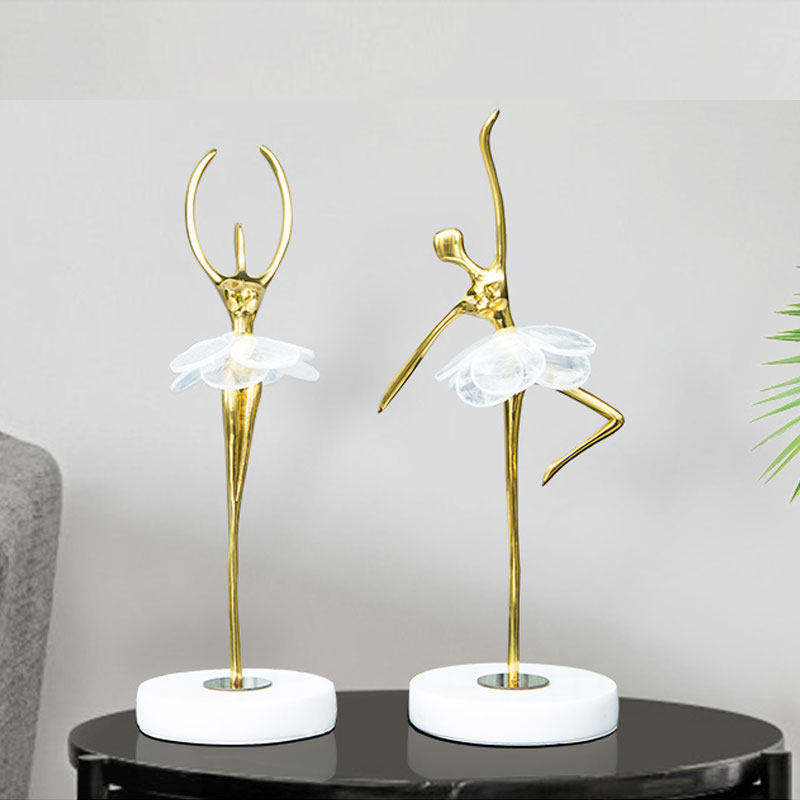 Dancing Youth Light luxury creative marble simply home living room fitting ballet dance bedroom decoration