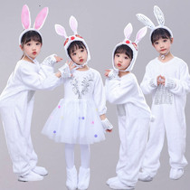 61 Childrens Animals acted out of the new Little Rabbit Performance Costume Drama Dance dress Dress Conjoined Kindergarten