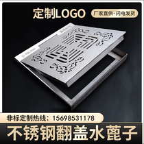 Stainless steel drain cover grate plate water grate spot 304 sewer rectangular rainwater rectangular