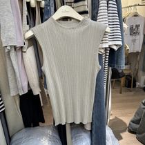 TN Han Edition 2023 Spring of the new temperament and leisure sleeveless vest knitting tide of shirt