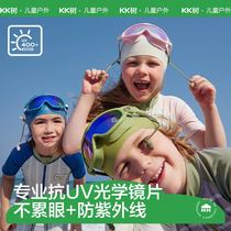 KK Trees same style childrens large-frame waterproof and anti-fog swimming goggles professional swimming goggles for boys and girls aged 3-6-12 years old