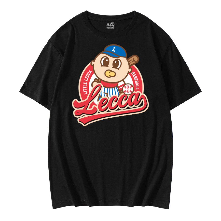 Lido Leka joint T-shirt top Classic baseball home run pure cotton short-sleeved parent-child travel trend clothing