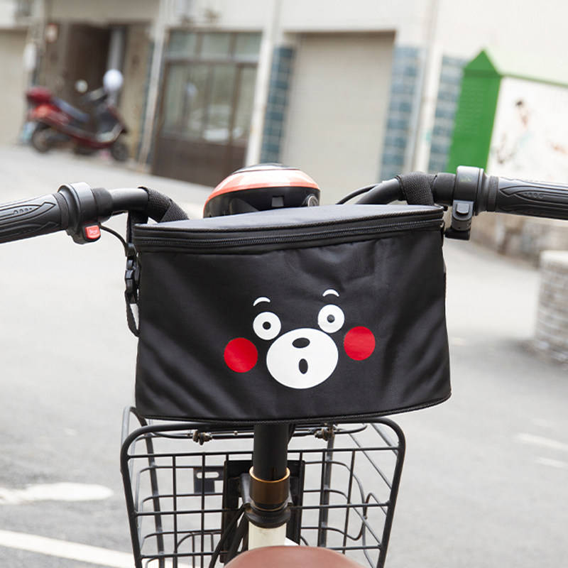 Waterproof trailer electric bicycle front cloth pocket storage motorcycle cycle raincoat mobile phone to include the cart basket